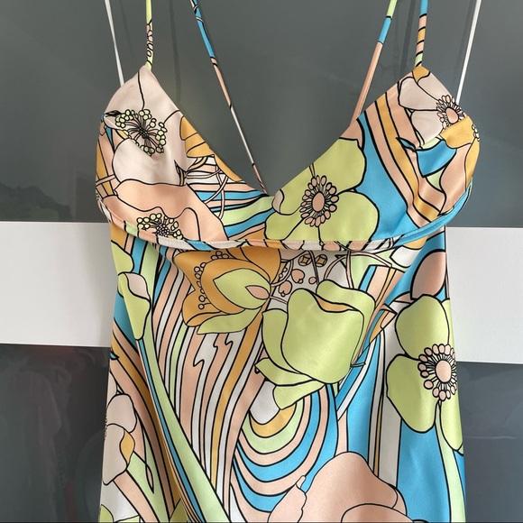 Zara Satin Effect Mini Dress - Picture 3 of 4